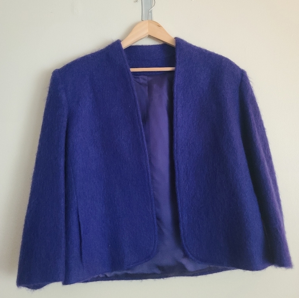 J. Kleinbauer vintage mohair jacket purple size 10